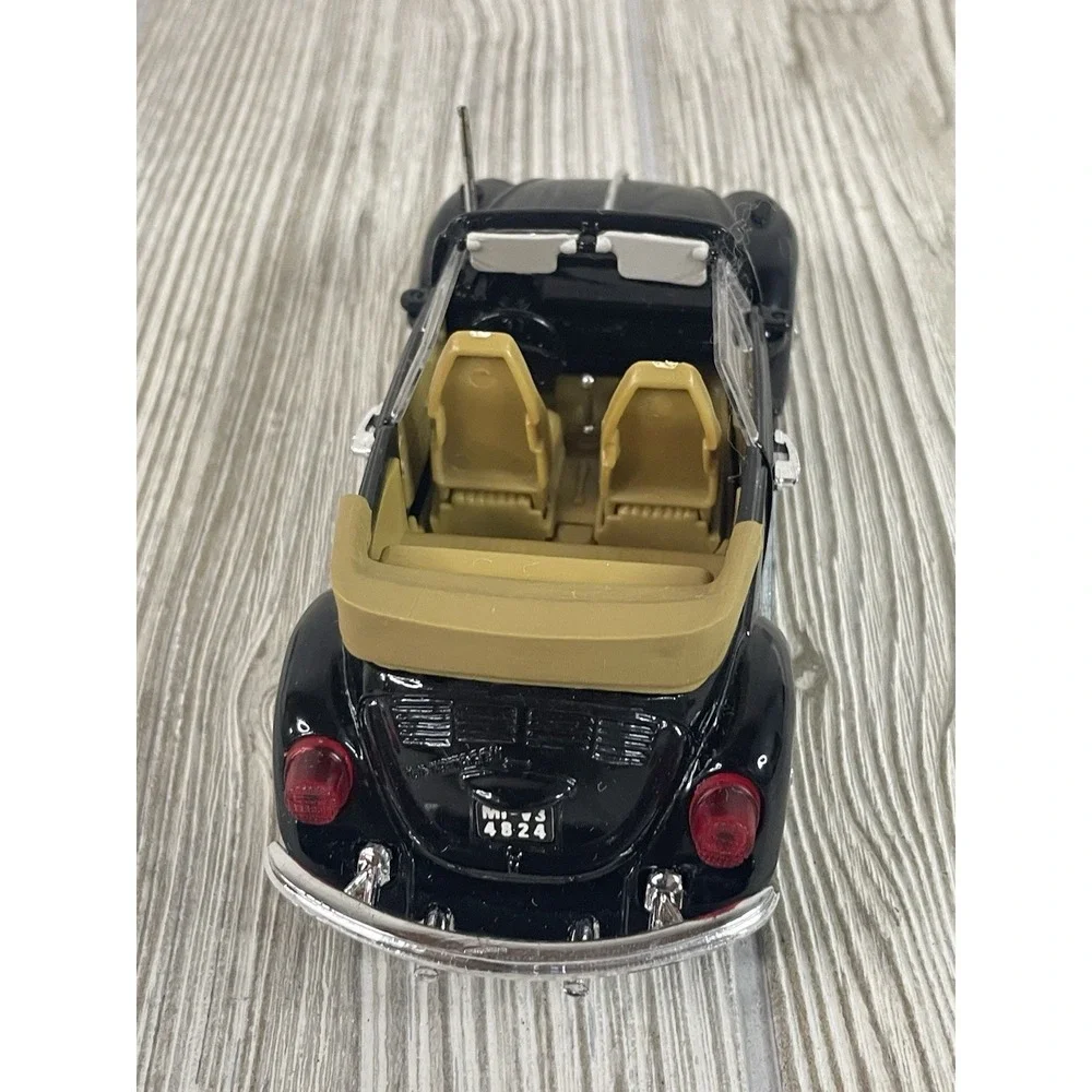 Polistil Volkswagen Cabriolet 1303 Diecast Model Car Black 1/25 Scale Vintage